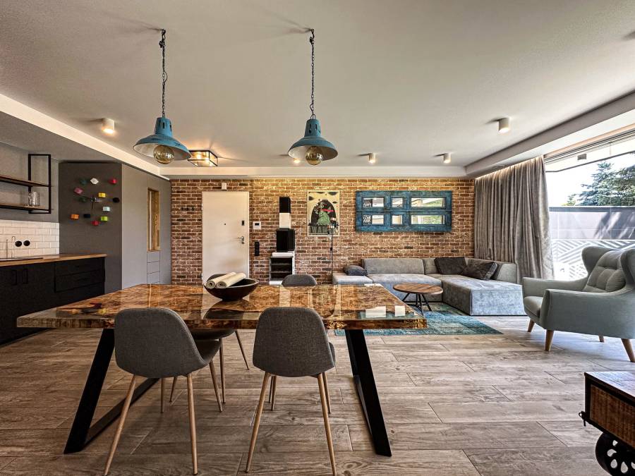 Dwupokojowe mieszkanie z klimatyzacją w apartamentowcu w Woli Justowskiej